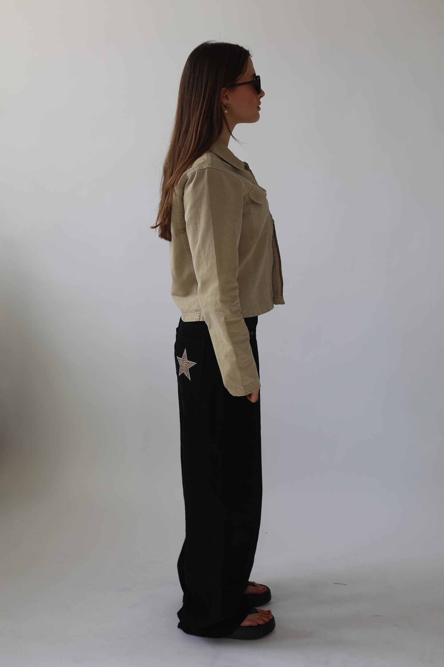 Leopard star print- Double Pockets