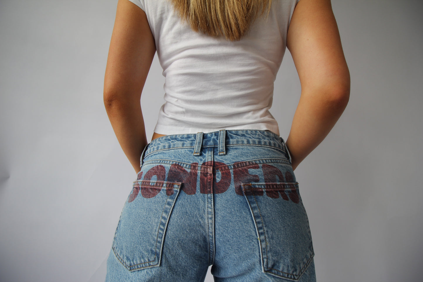 SONDERS cloud font- Red// Baggy Jean