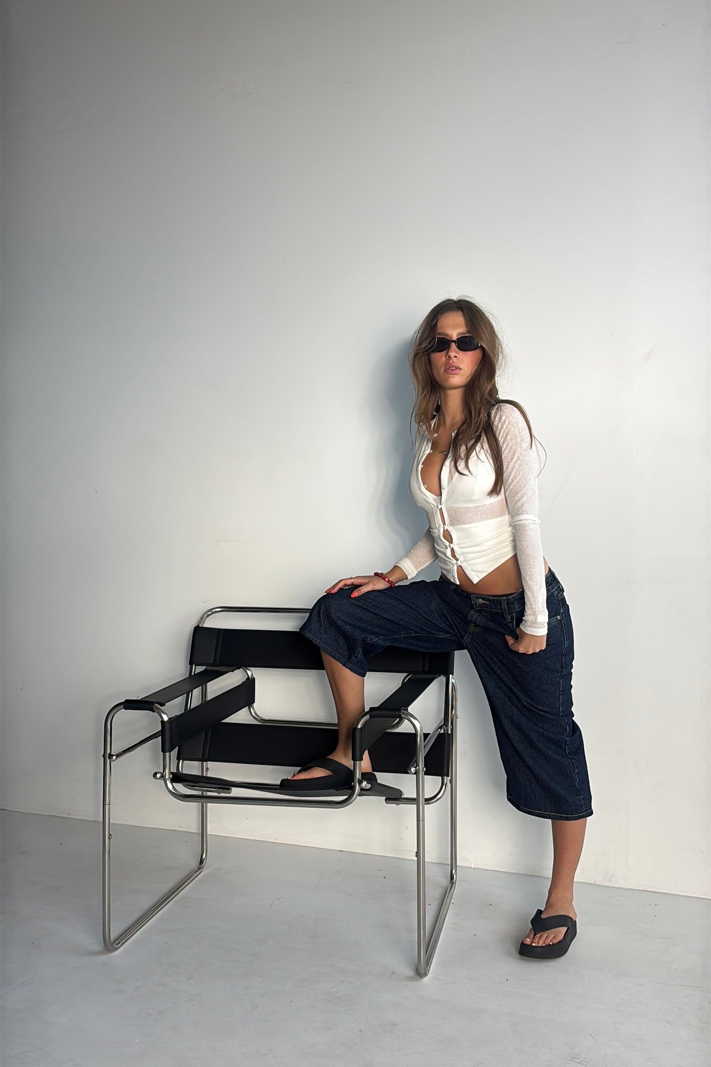 Denim Capri // Dark Wash