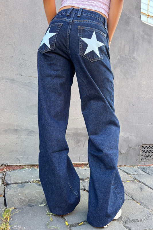 White star print- Double Pockets