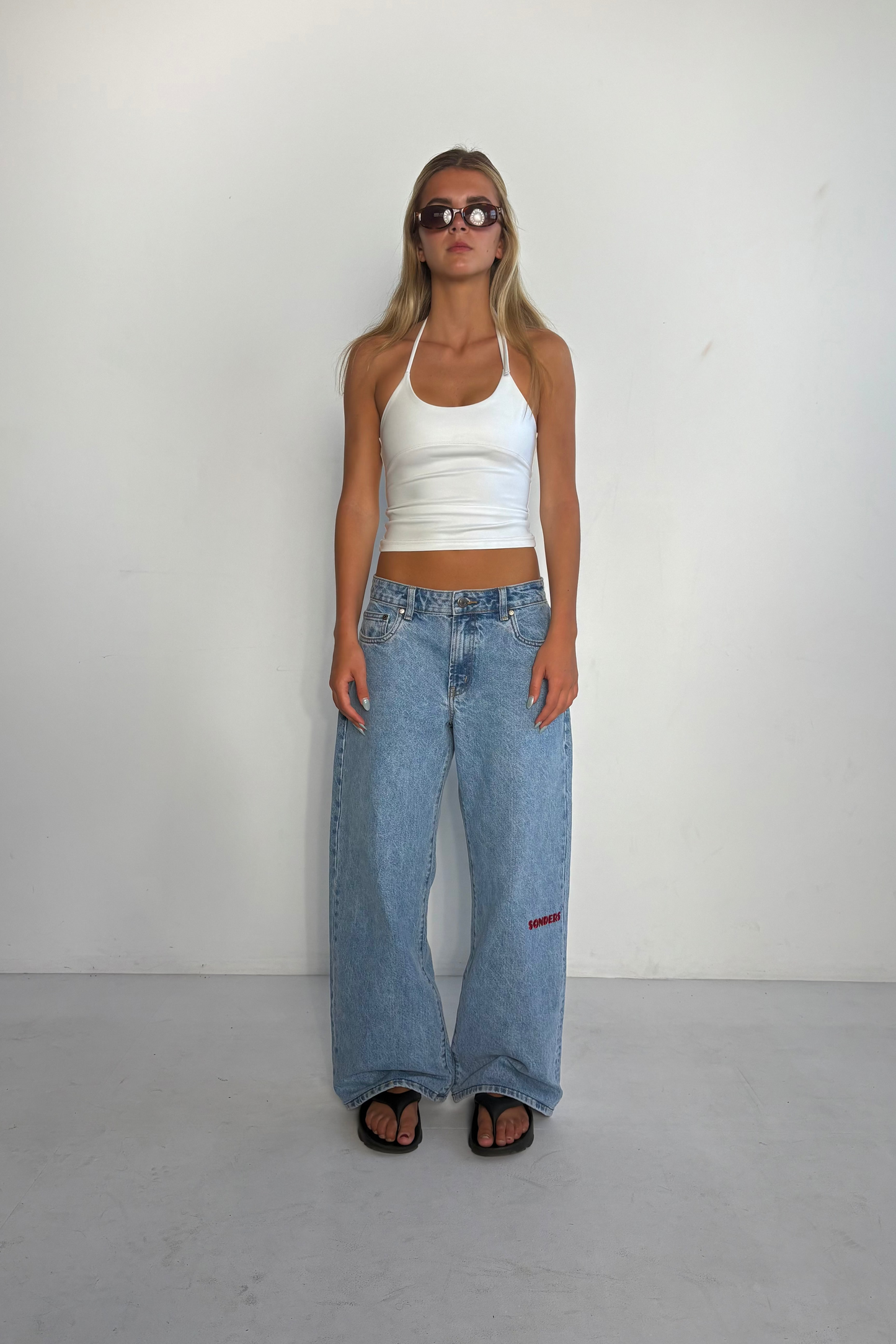 Knee Print- Chilli // Baggy Jean