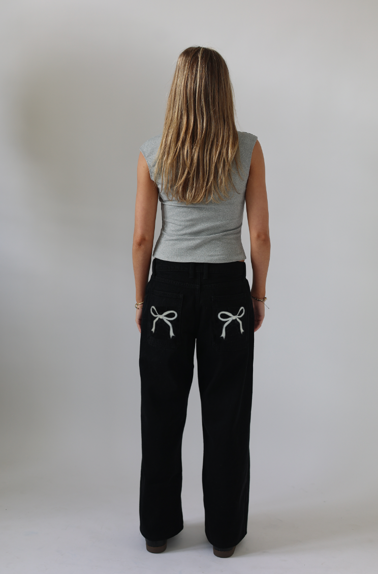 Small bow print- Double pockets