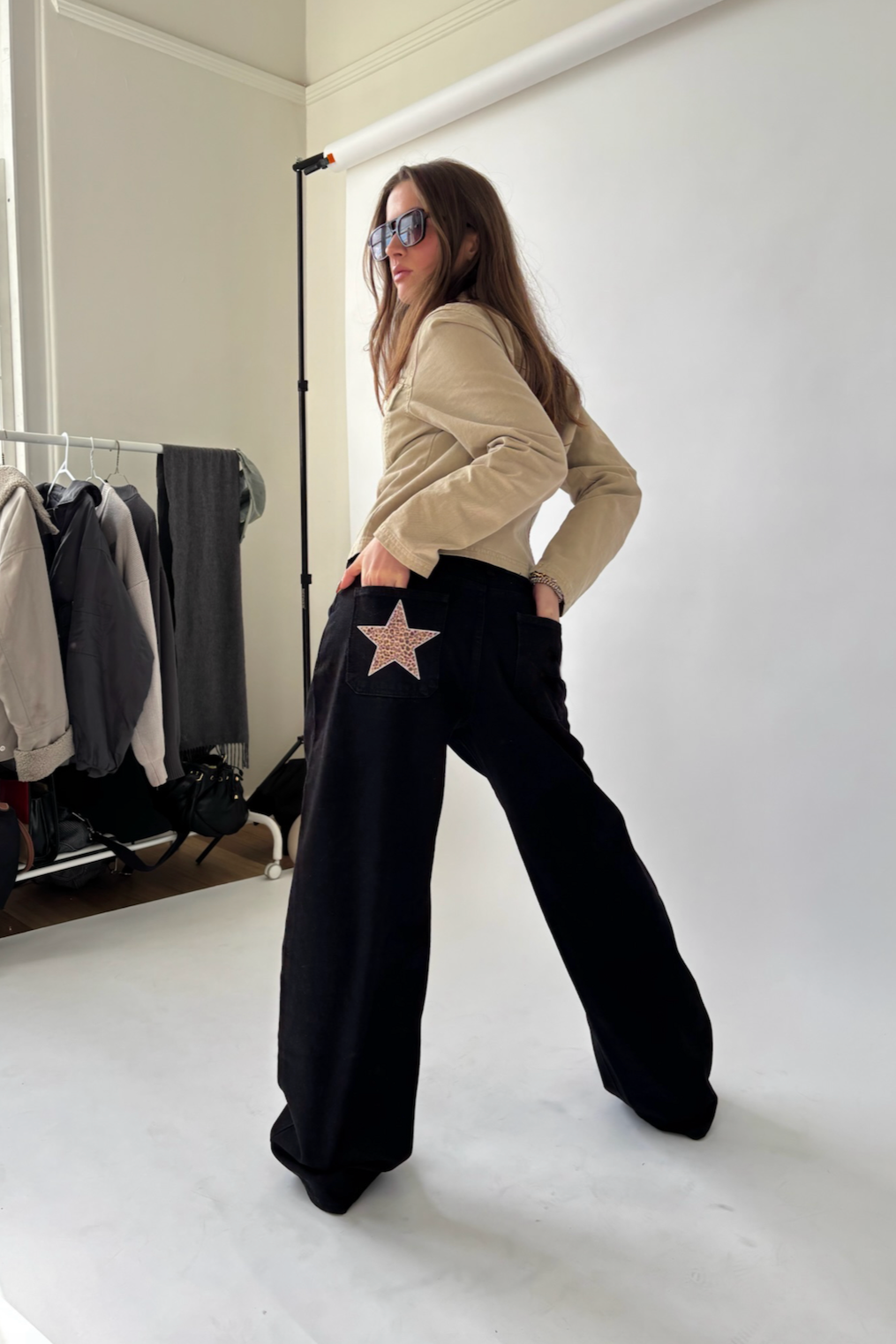 Leopard star print- Left pocket