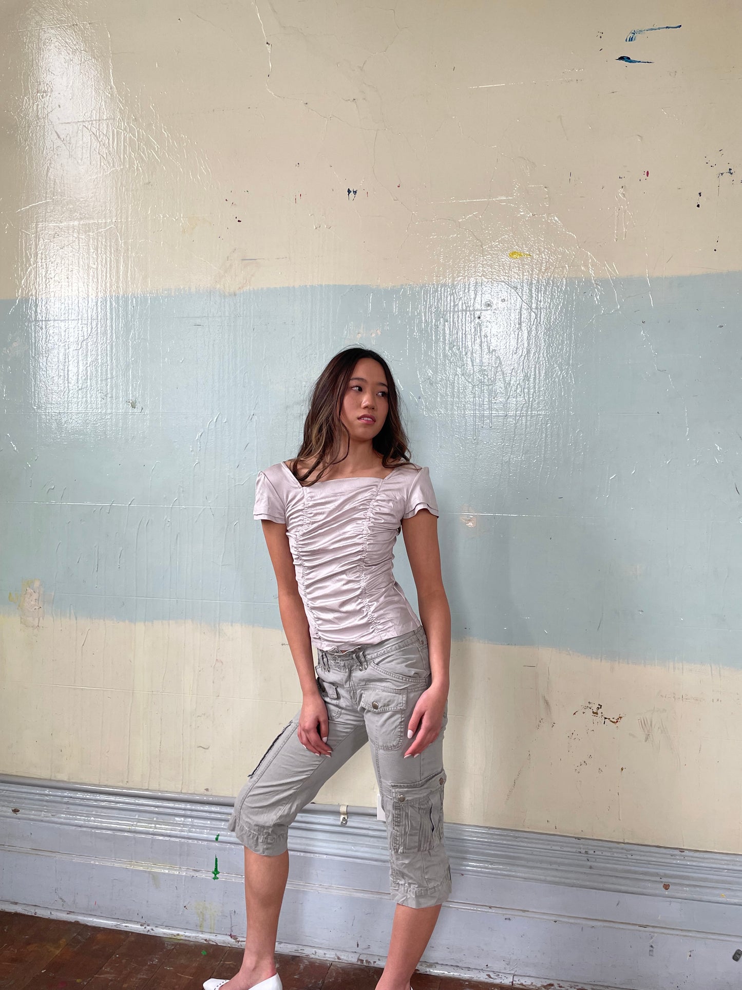 Innocent rain ruched Tee