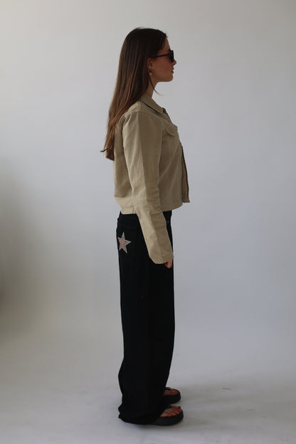 Leopard star print- Double Pockets