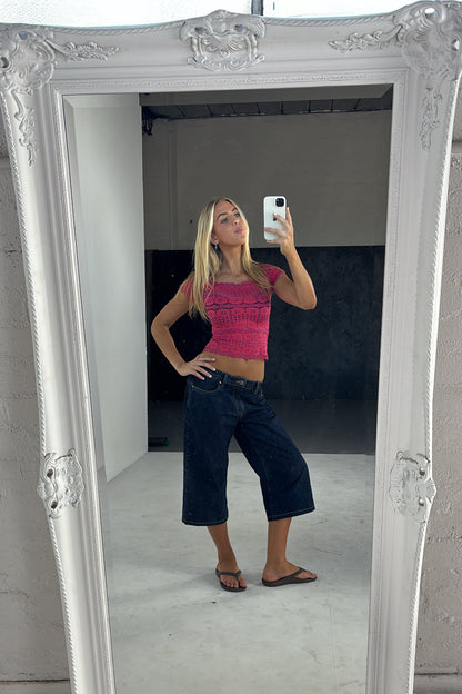 Denim Capri // Dark Wash