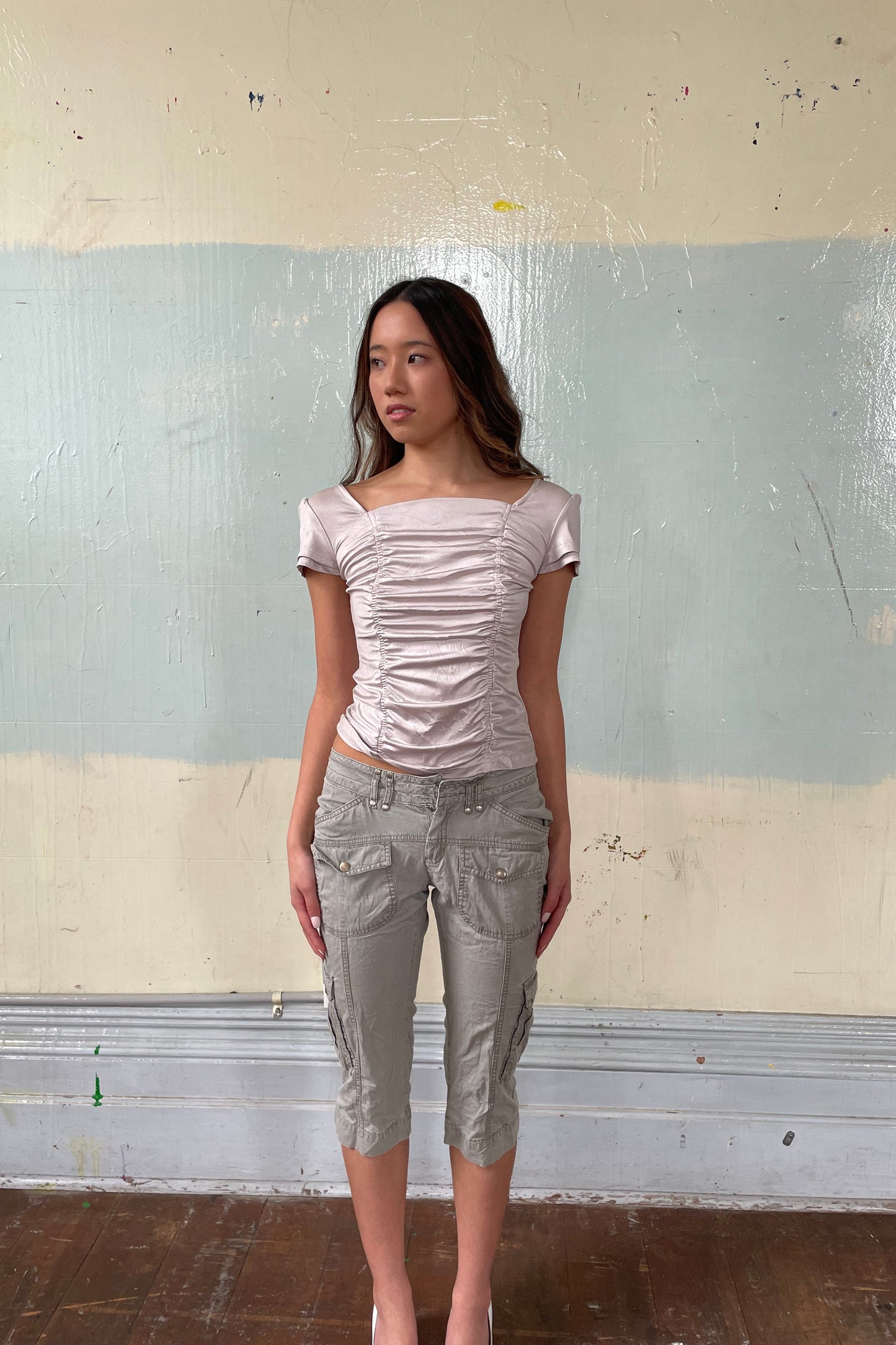 Innocent rain ruched Tee