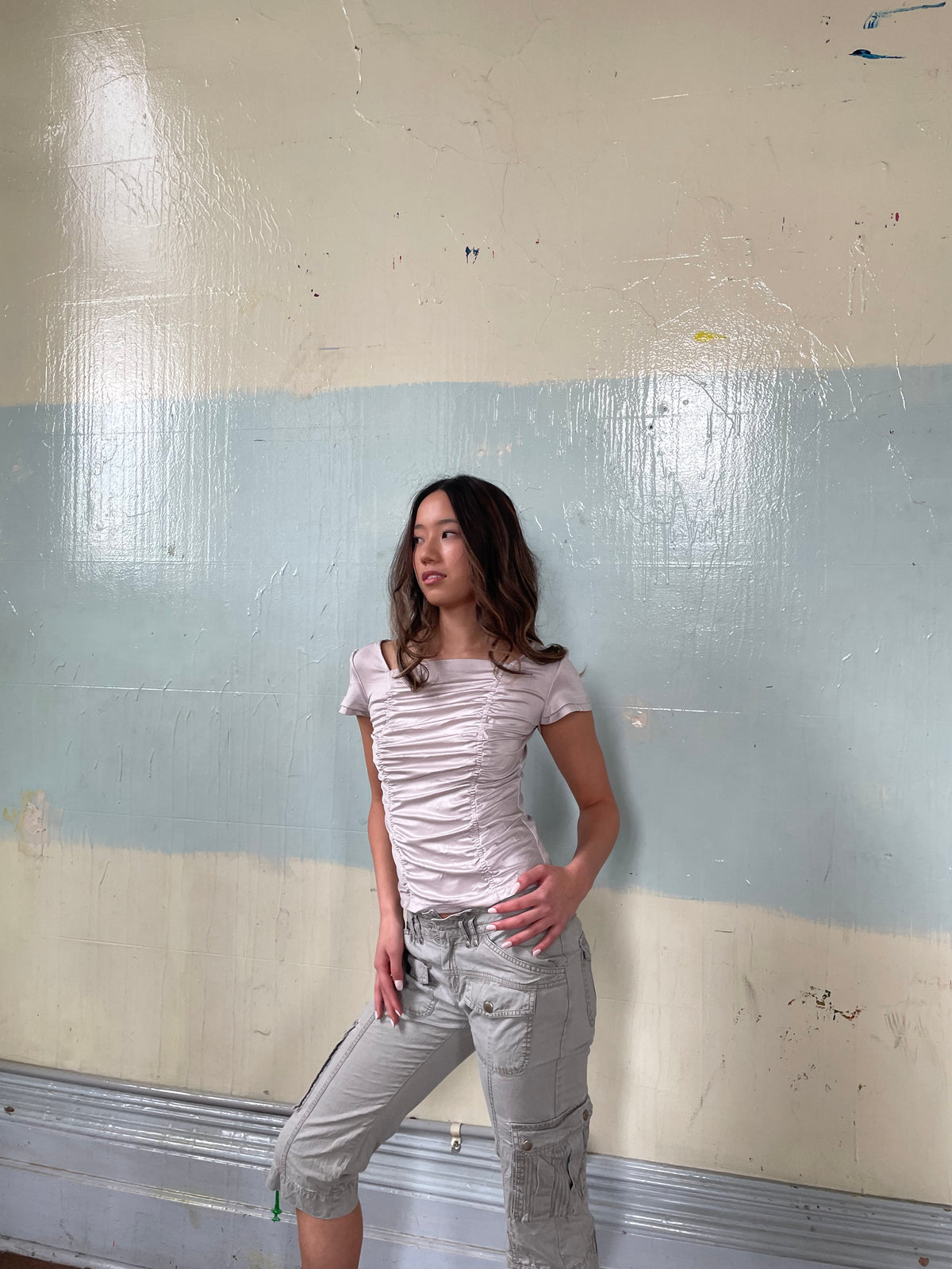 Innocent rain ruched Tee