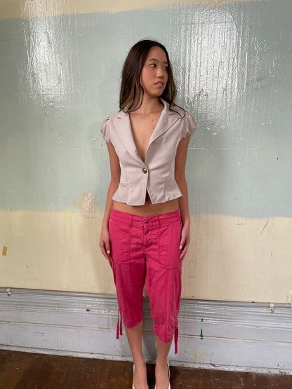 LEE Relaxed Fit Pink Capri