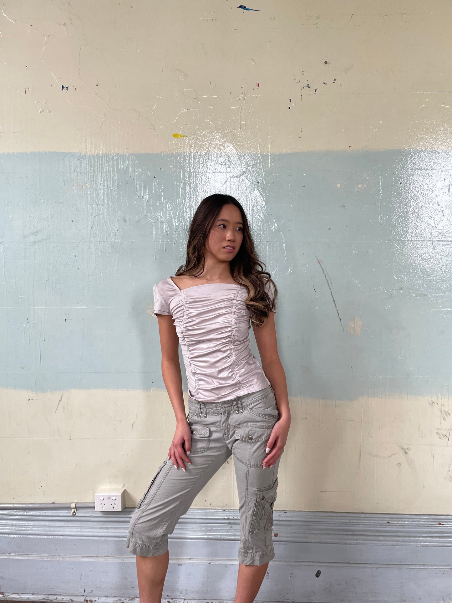 Innocent rain ruched Tee