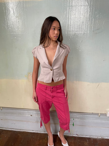 LEE Relaxed Fit Pink Capri