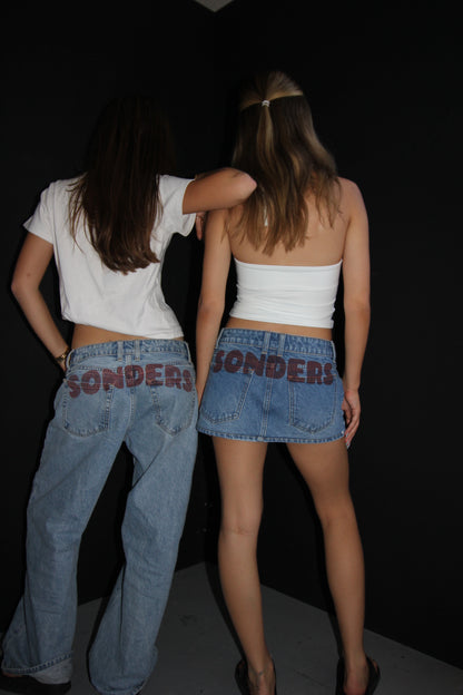 SONDERS cloud font- Red// Baggy Jean