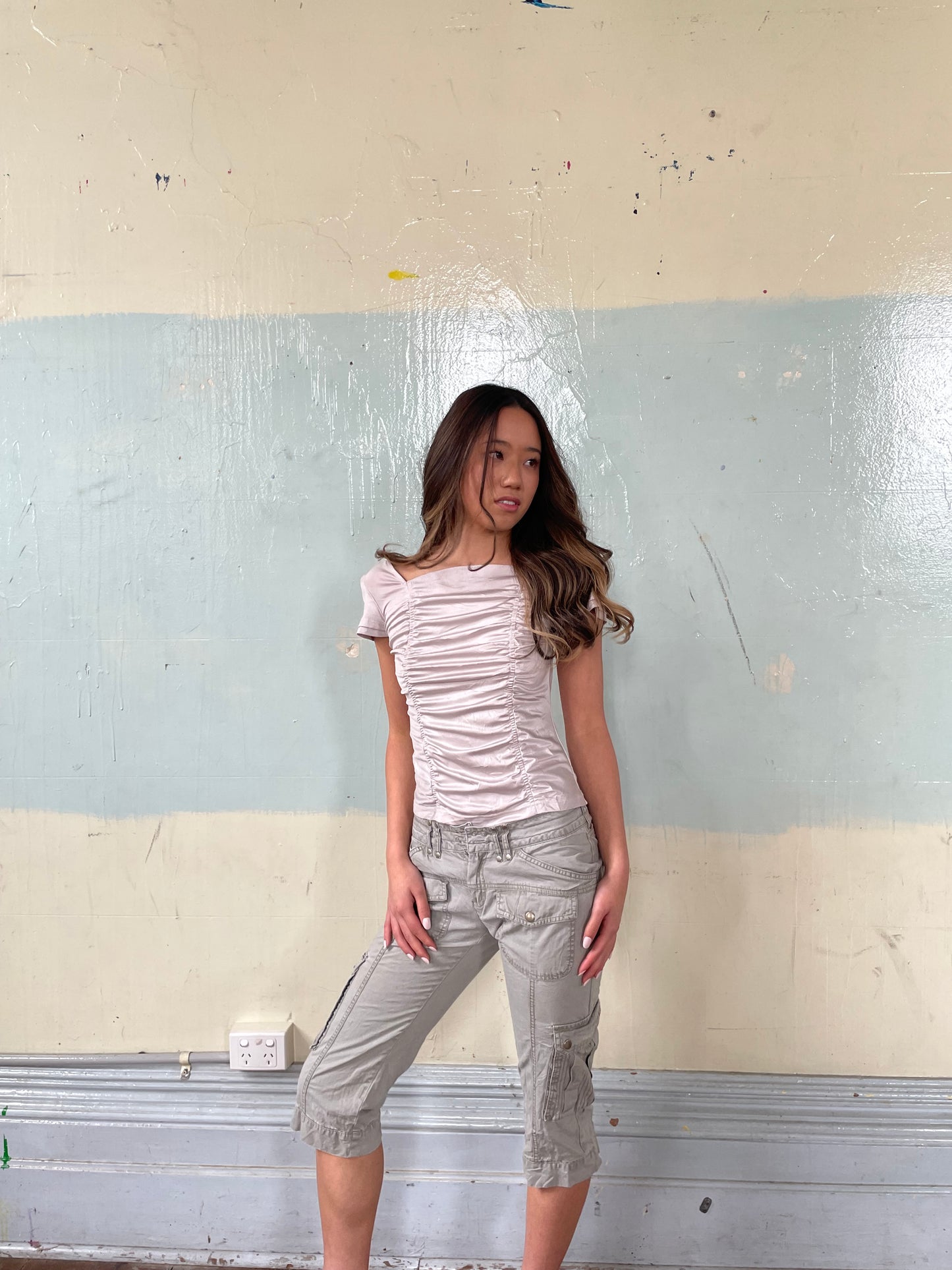 Innocent rain ruched Tee