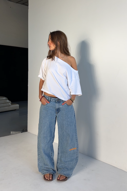 Knee Print- Mango // Baggy Jean