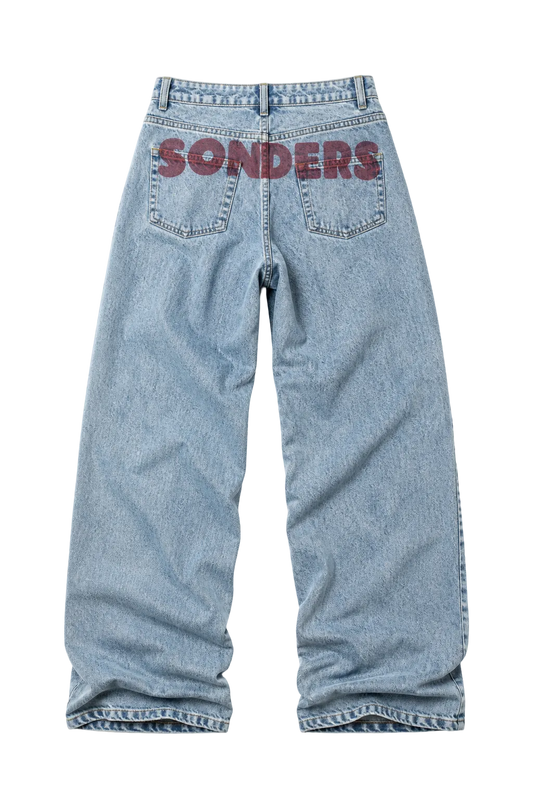 SONDERS cloud font- Red// Baggy Jean