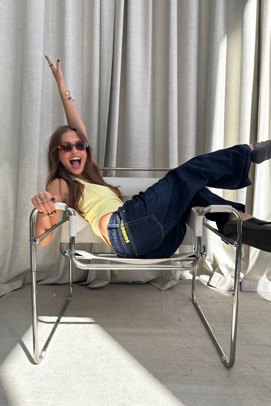 Yellow Thread // Baggy Jean