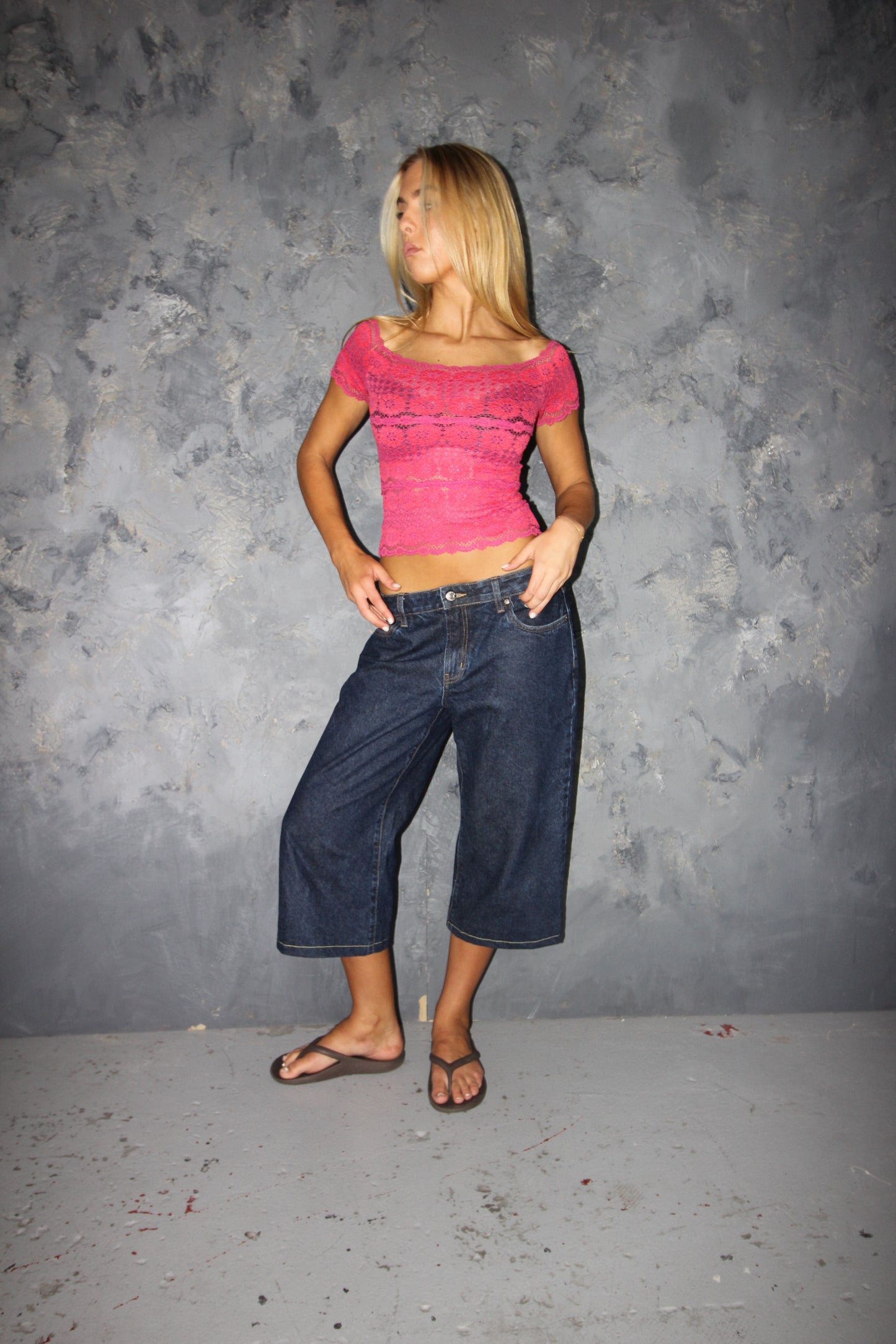 Denim Capri // Dark Wash