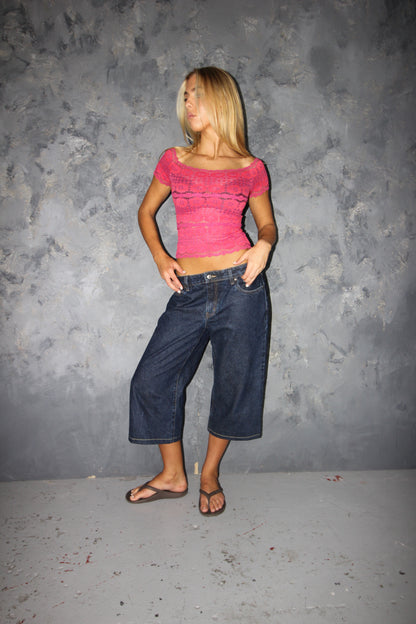 Denim Capri // Dark Wash