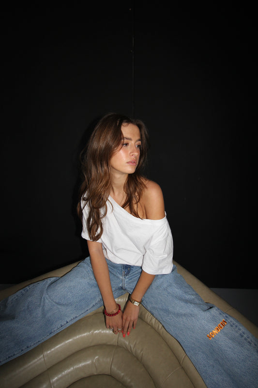 Knee Print- Mango // Baggy Jean