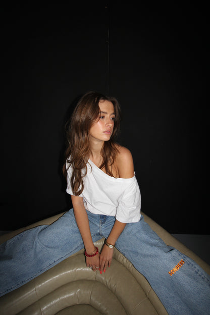 Knee Print- Mango // Baggy Jean