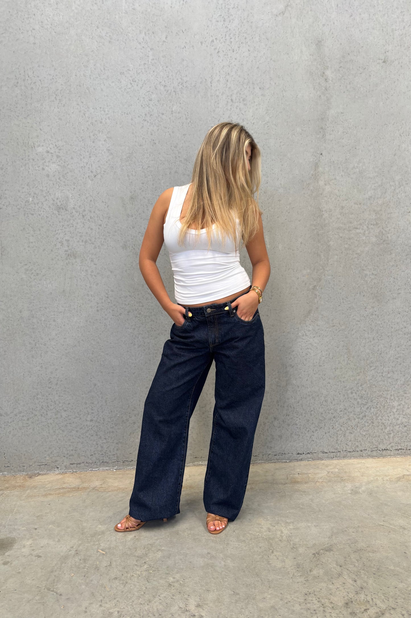 Dark Wash Jeans- No Print