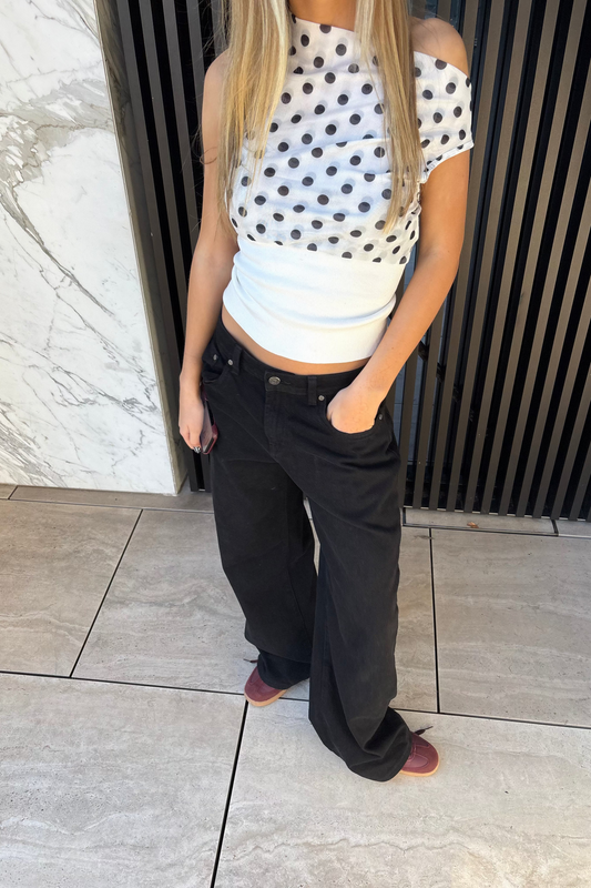 Black Wash Jeans- No Print