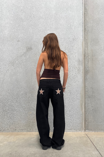 Leopard star print- Double Pockets