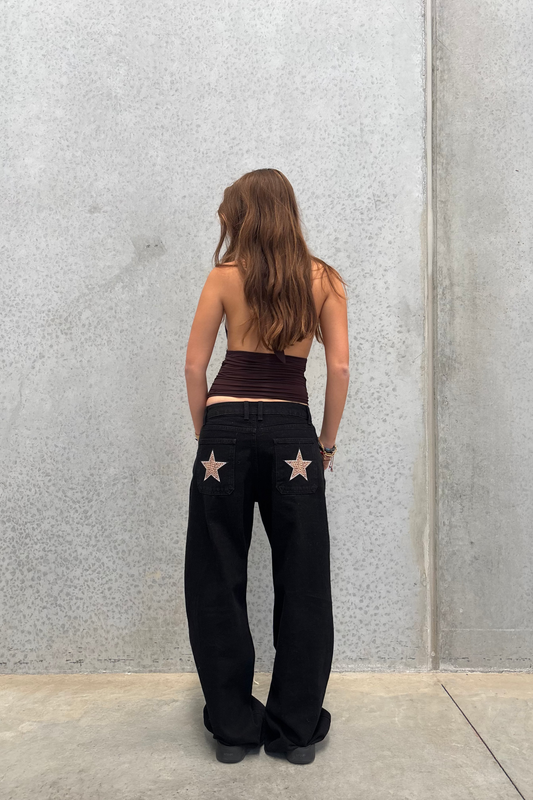 Leopard star print- Double Pockets