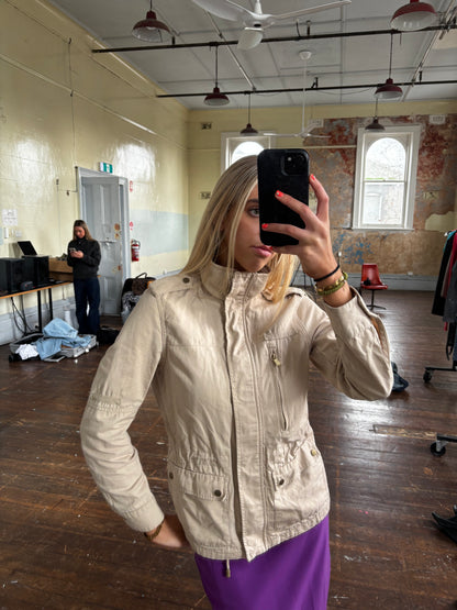 H&M High neck cream jacket