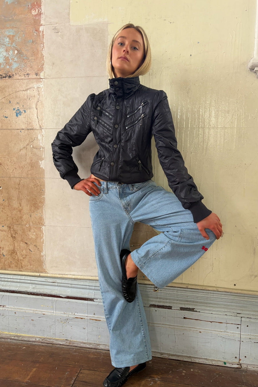 Knee Print- Chilli // Baggy Jean
