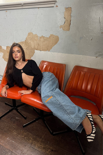 Knee Print- Mango // Baggy Jean