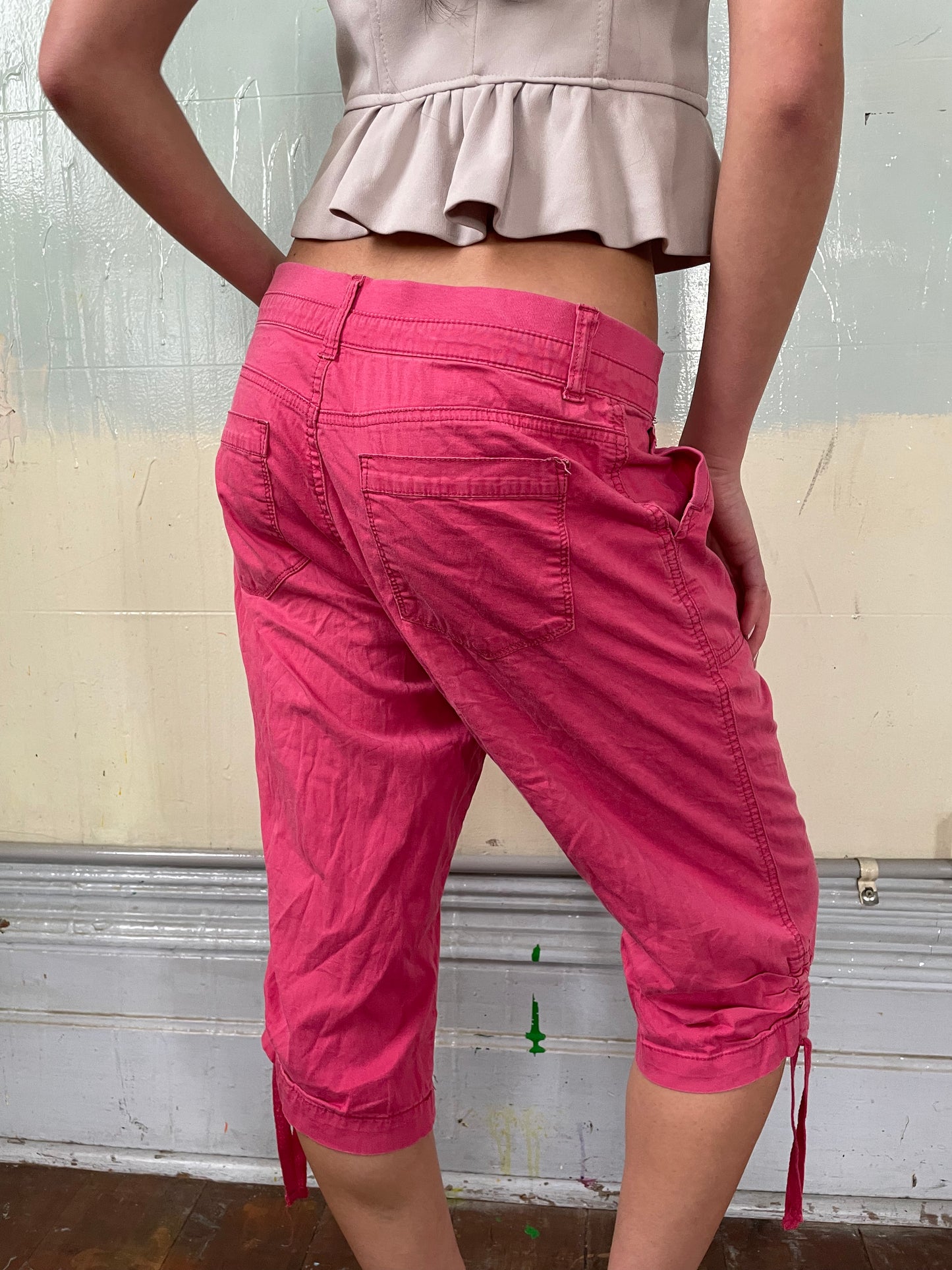 LEE Relaxed Fit Pink Capri