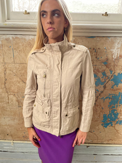 H&M High neck cream jacket