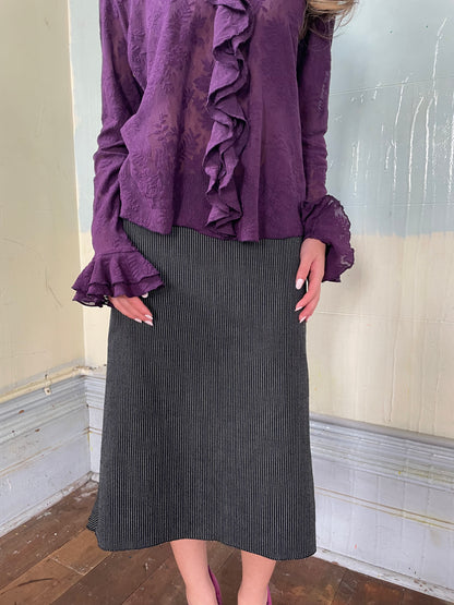 T.L Wood Polkadot Asymmetric skirt