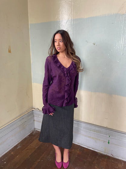 TREND Lace ruffle blouse
