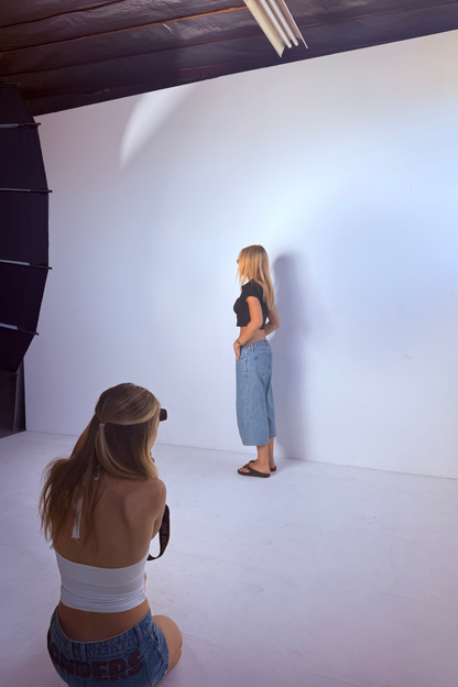 Denim Capri // Light Wash