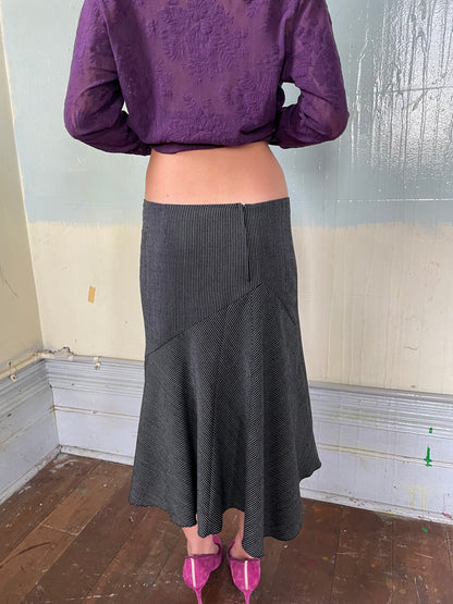 T.L Wood Polkadot Asymmetric skirt