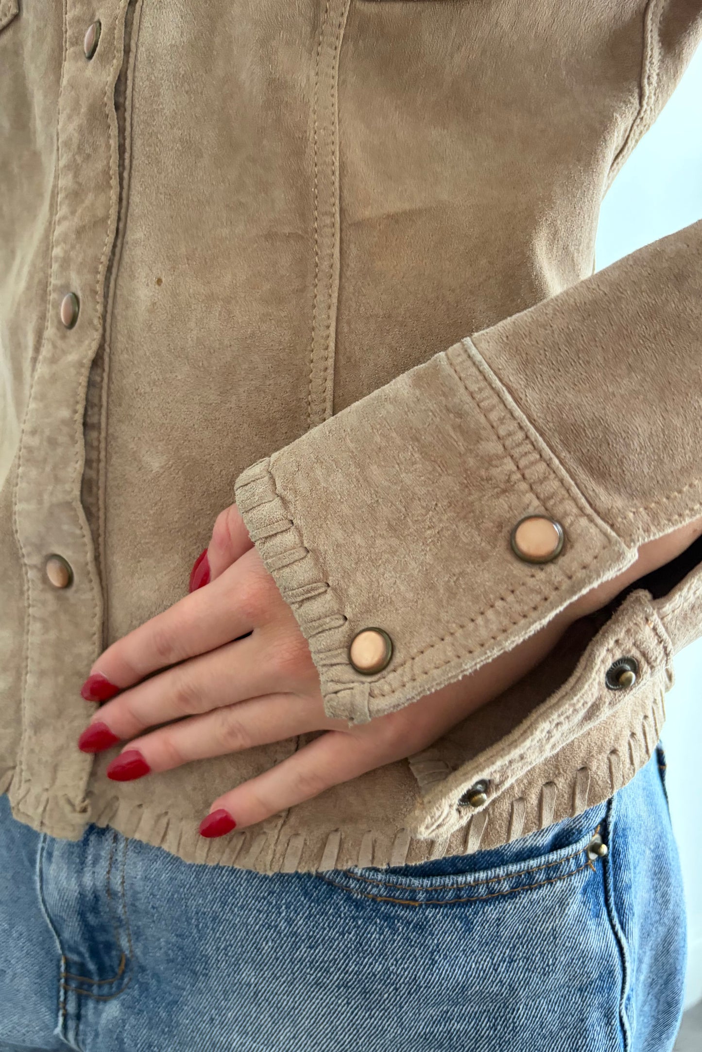 Vintage Camel Suede Jacket