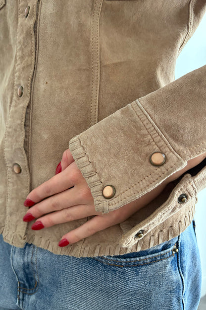 Vintage Camel Suede Jacket