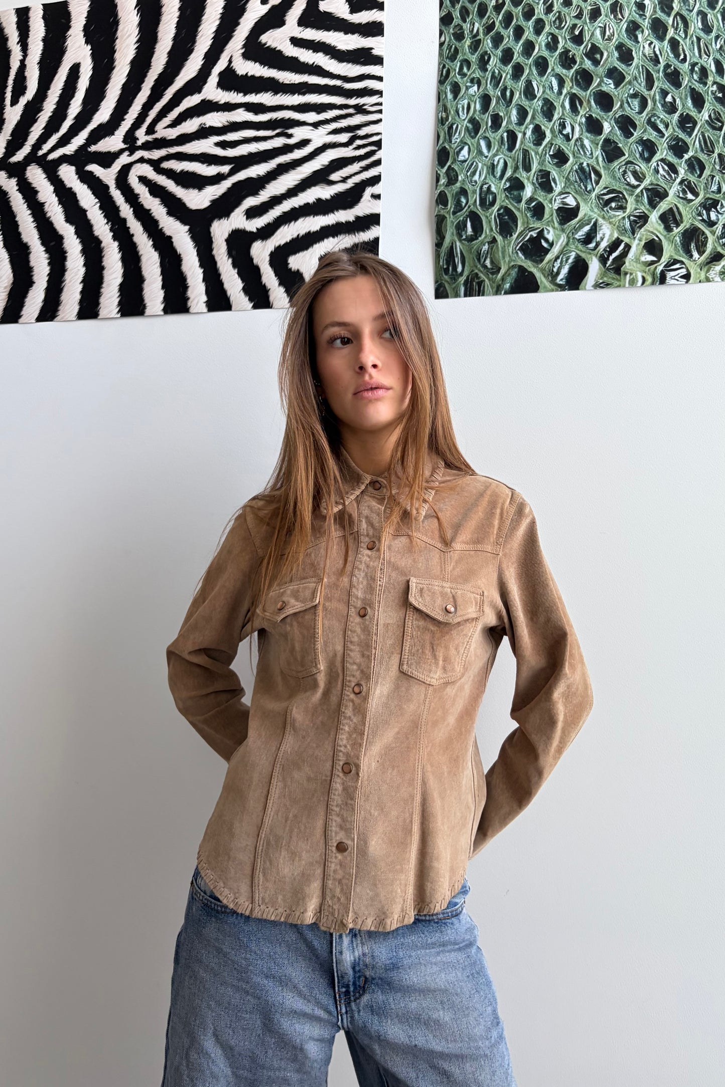 Vintage Camel Suede Jacket