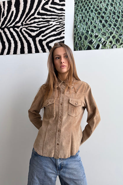 Vintage Camel Suede Jacket