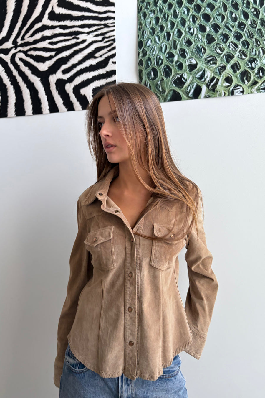 Vintage Camel Suede Jacket
