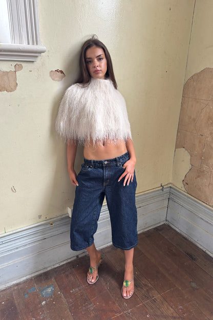 Denim Capri // Dark Wash