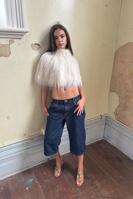 Denim Capri // Dark Wash