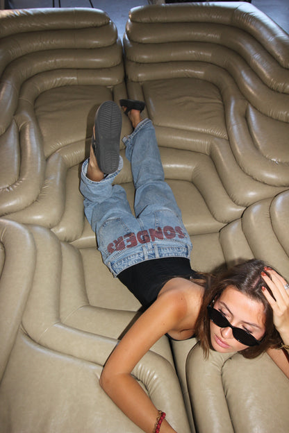 SONDERS cloud font- Red// Baggy Jean