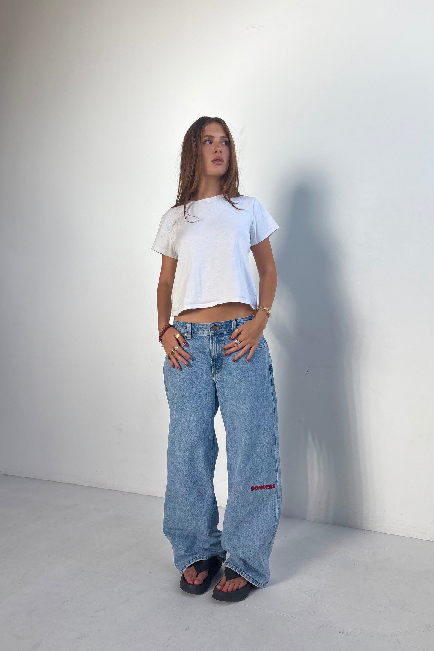 Knee Print- Chili // Baggy Jean