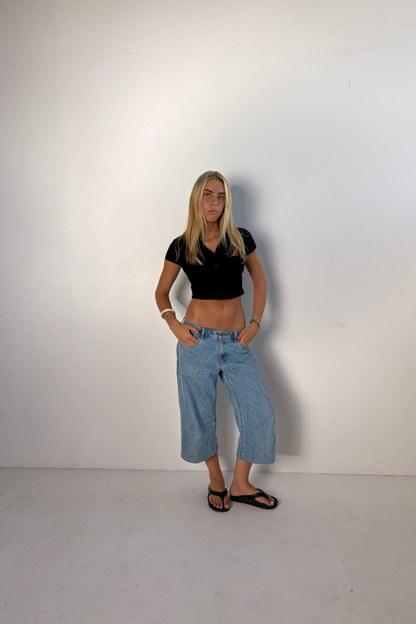 Denim Capri // Light Wash