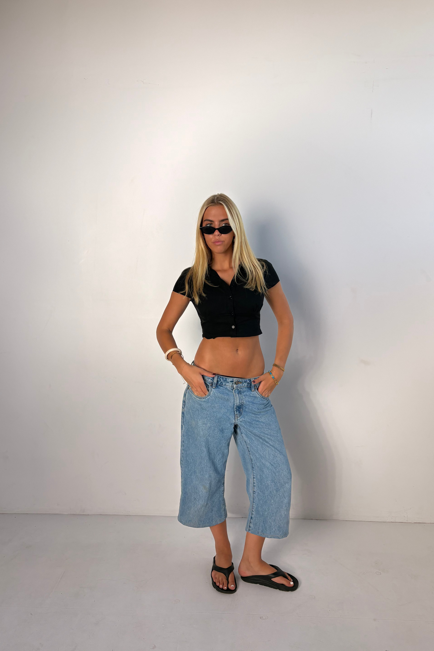 Denim Capri // Light Wash