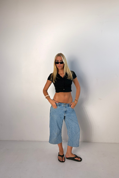 Denim Capri // Light Wash