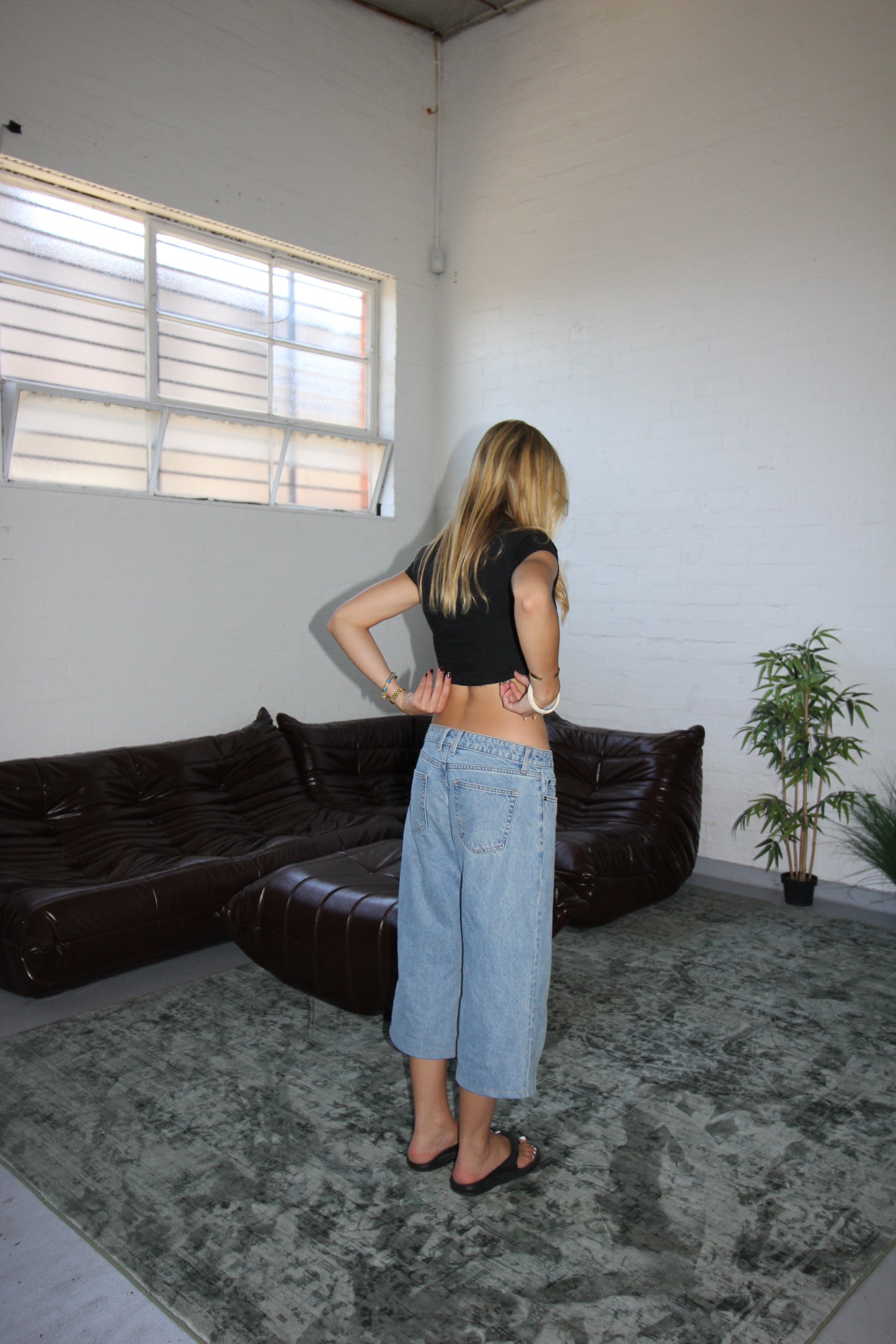 Denim Capri // Light Wash